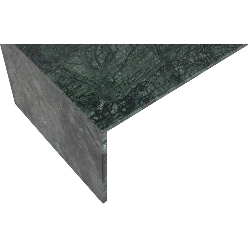 Olas Coffee Table, Green Marble