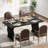 Saphronia 63'' Rectangular Dining Table-1701052035