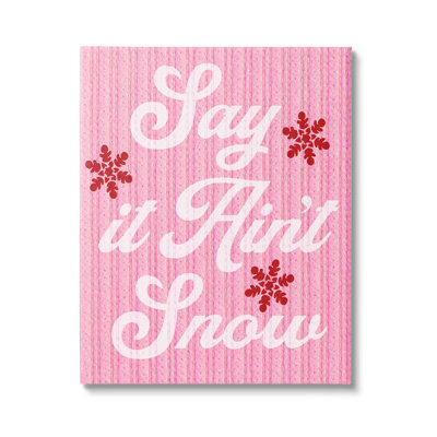 «Pink Say It Ain pas Snow On Canvas» par Lil 'Rue, reproduction