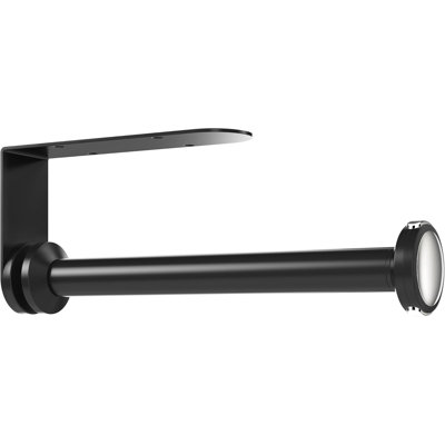 Under-cabinet tissue holder; features a quick-release knob for easy roll installation; wall-mounted design; available with self-adhesive or drill-hole mounting options;
