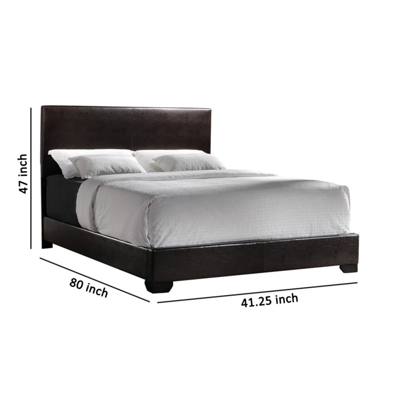 Antima Upholstered Bed, Brown, Full / Double
