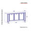 Buffet de 70,9 po de largeur