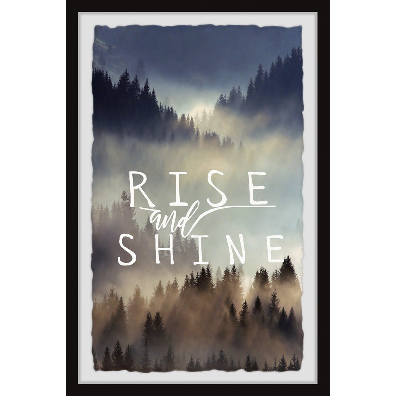 Rise And Shine X by Marmont Hill - Single Picture Frame Print, 45cm H x 38cm W