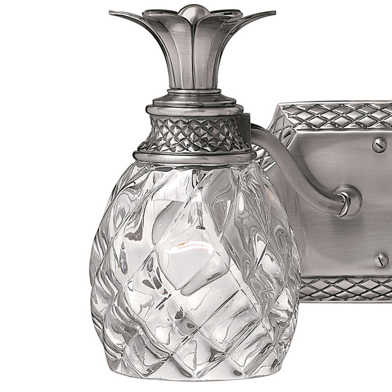 Plantation 2 Light Wall Sconce, Polished Antique Nickel