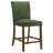 Vittorino 5-Piece Round Glass Top Counter Height Dining Set Green-421777048