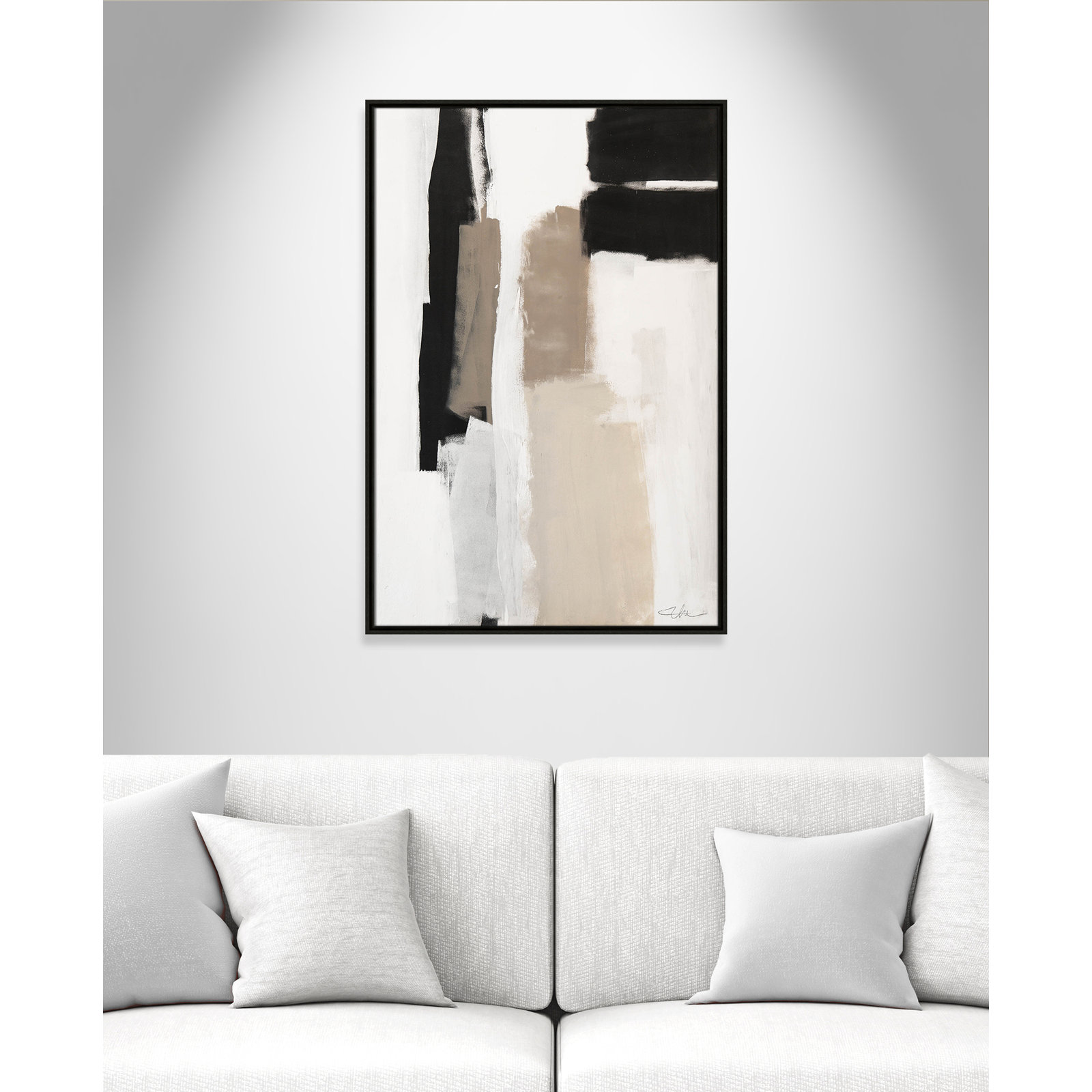 Giverny Earth Scapes II by  Print, No Mat, 37.5" H x 25.5" W x 2" D, Espresso Floater Framed
