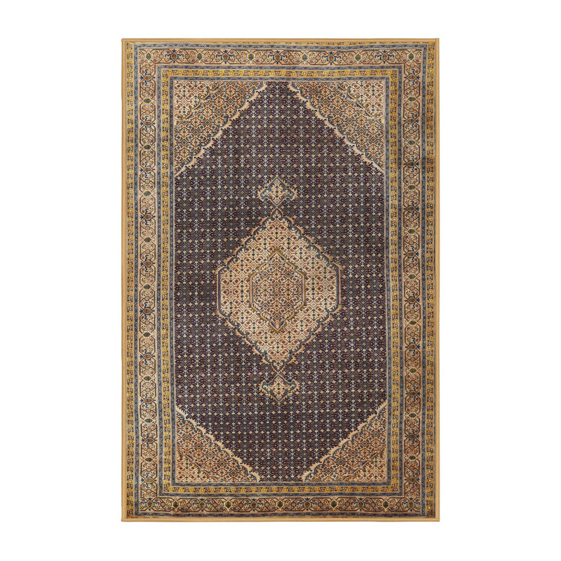 Tapis oriental beige / gris, Rectangle 6 pi x 9 pi
