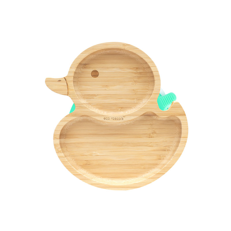 Bamboo Duck Plate, Green