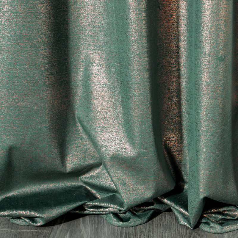 Cima Blackout Curtains Single Panel, Dark Turquoise