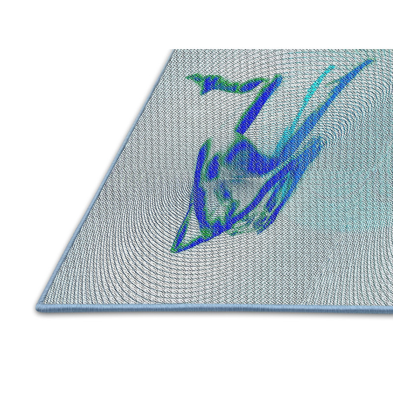 Tapis bleu, Rectangle 5 pi x 7 pi