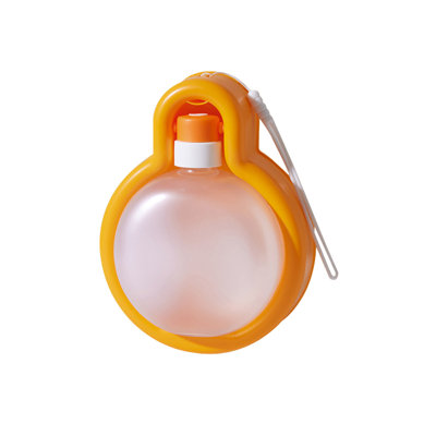Distributeur d'eau d'extérieur pour animaux de compagnie avec bouteille d'eau portative pour chats et chien, 7,28 x 5,74 x 2,36 po, orange