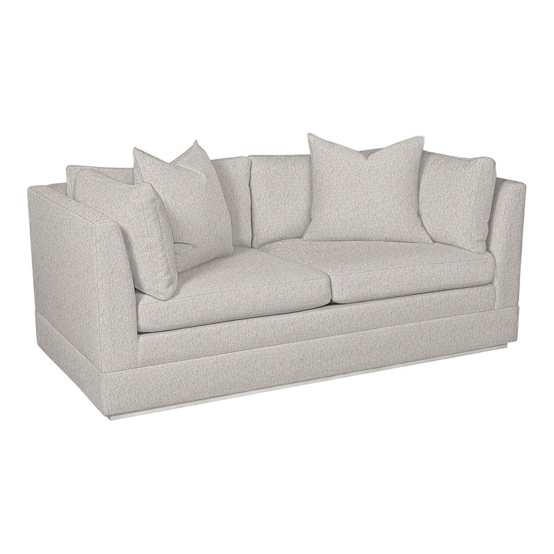 Thom Filicia Home 70.5'' Square Arm Loveseat, Navada Granite, Casa Blanca