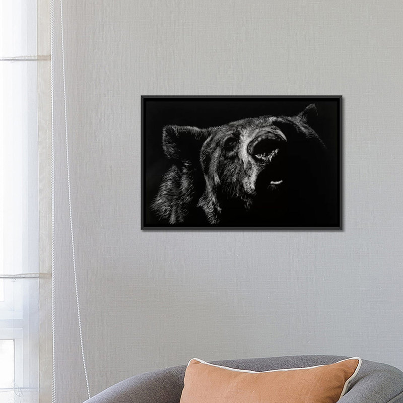 « critic », reproduction de photo sur toile, H 40 po x l 60 po x P 1,5 po, Toile avec cadre noir, Pas de tapis