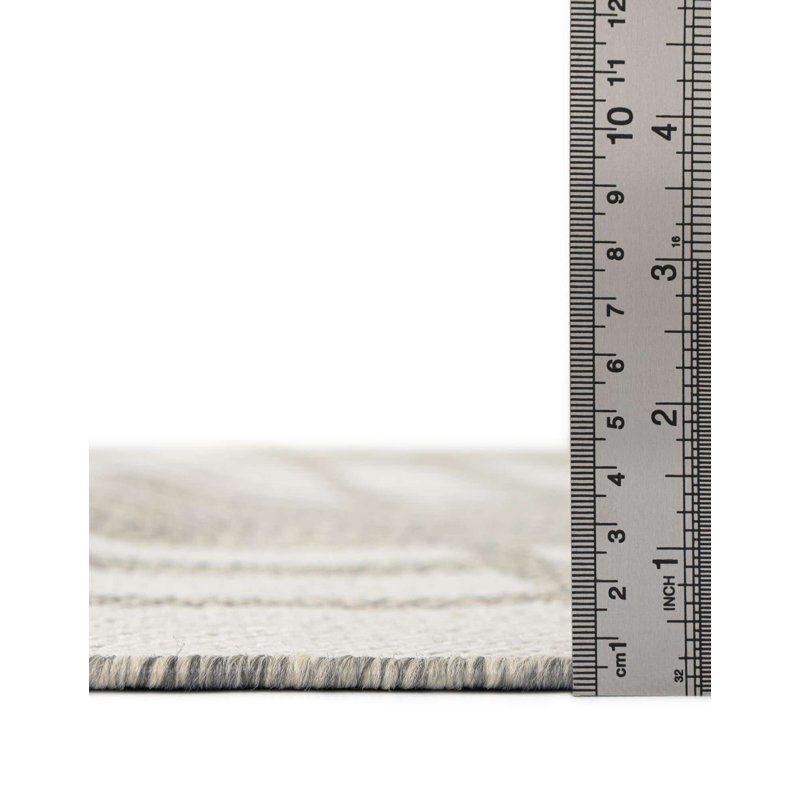 Talih Plaid Indoor / Outdoor Rug, Rectangle 9' x 12'