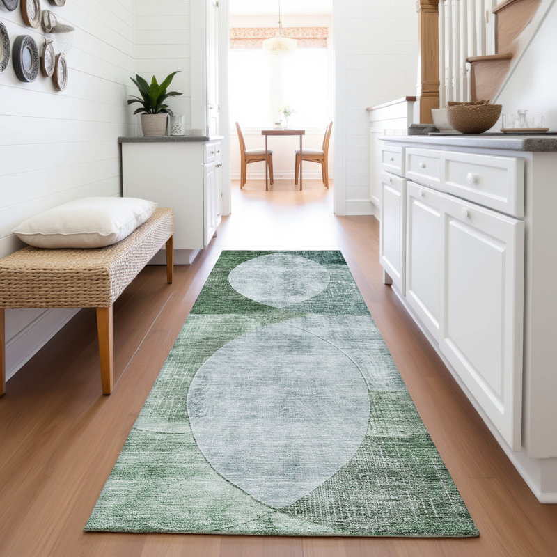 Premium Machine Washable Alves AMF1140 Geometric Rug, Runner 2'3" x 7'6"