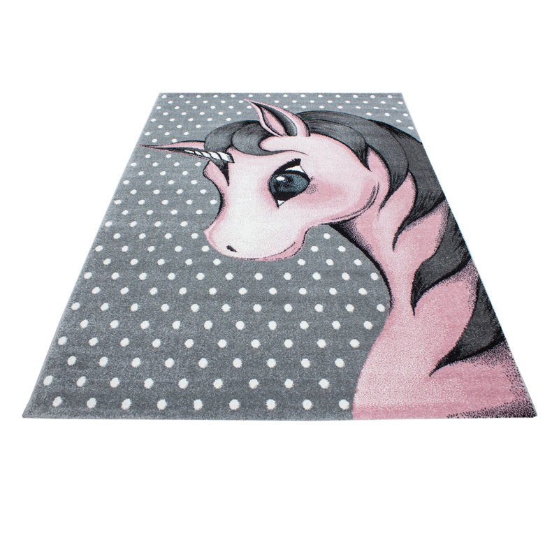 Baymore Flatweave Dark Pink Rug, Rectangle 120 x 170cm