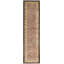 Tapis de couloir 2,8 po x 11,5 pi beige, brun et rouge noué à la main pour la cuisine, tapis de couloir en laine, tapis de couloir, tapis d'escalier