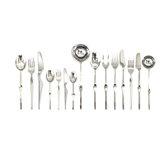 Ergonomica 126 - Piece Stainless Steel Flatware Set - Service for 12
