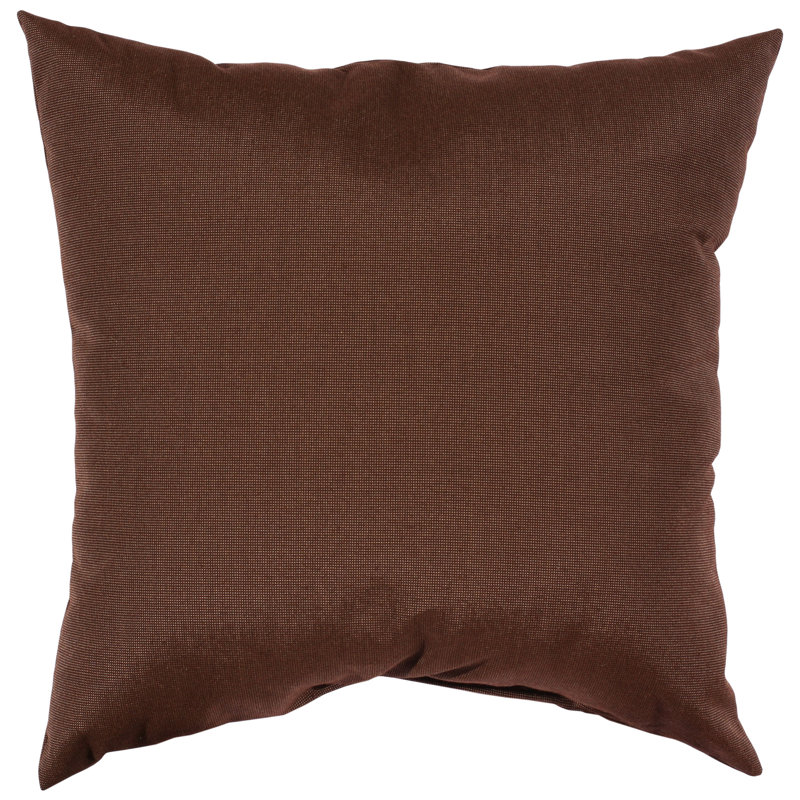 Coussin 20 po Sunbrella, 17 po x 17 po, Spectre café