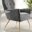 Fauteuil en velours capitonné Performance-246786311