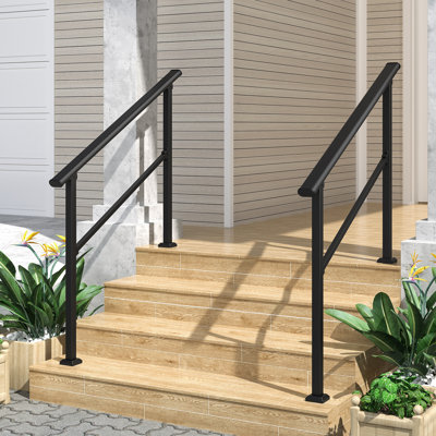 Rails à main HOMLUX pour les marches extérieures, la rampe en fer forgé, le porche et la rampe d'escalier