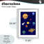 «Solar System Education», reproduction encadrée sous verre, conception par Elizabeth Caldwell-613330901-613330897