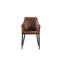 Lehmann Faux Leather Dining Chairs - Ergonomic back with Strong Metal Legs - Modern Armchair for Dining Room Living Room Restaurants-1332025603-1261428296
