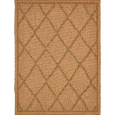 Tapis d'extérieur couleur caramel