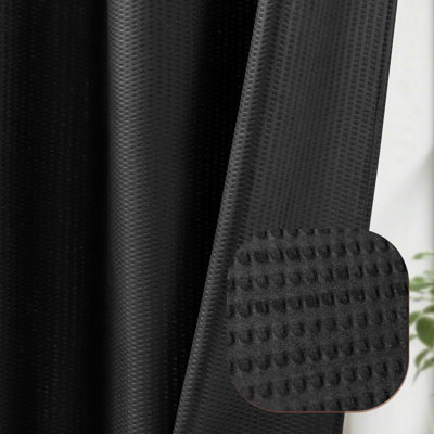 Rideau de douche sans crochet avec doublure Snap-In