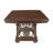 Traditional Dark Oak Extendable Dining Table with Separate Leaf - Seats 8