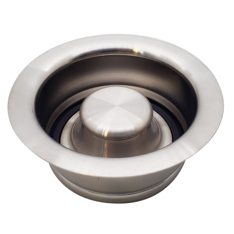 Bride d'évacuation encastrée dans le lavabo, Nickel satiné