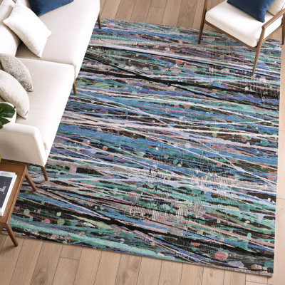Premium Machine Washable Mayfield AMF2125 Striped Rug