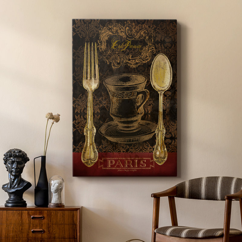 Café Parisien - galerie Cavas sur mesure, H 60 po x l 40 po