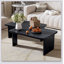 Ensemble de tables basses modernes et minimalistes, rectangulaires avec un design épissé, multifonctionnel pour le salon-84218873