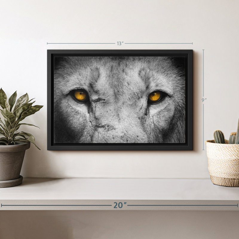 " Lion Eyes Pop ", 13" H x 9" W