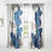 Gouache Sapphire on Gray VI blue modern Blackout Curtain Single Panel-771994829