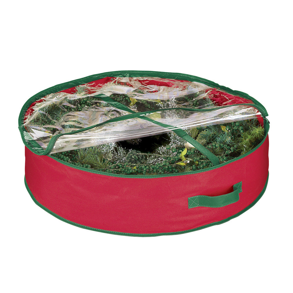 The Holiday Aisle® Christmas Wreath & Garland Storage Bag | Wayfair