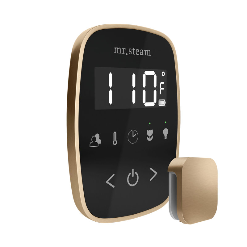 Régulateur de douche à vapeur TempoFlex, Noir / bronze brossé