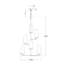 AERIN Fontaine Vertical Chandelier-51180876