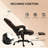 High Back Reclining Office Chair,Massage Office Chair with 6 Vibrating Points with Footrest and Remote-91956080