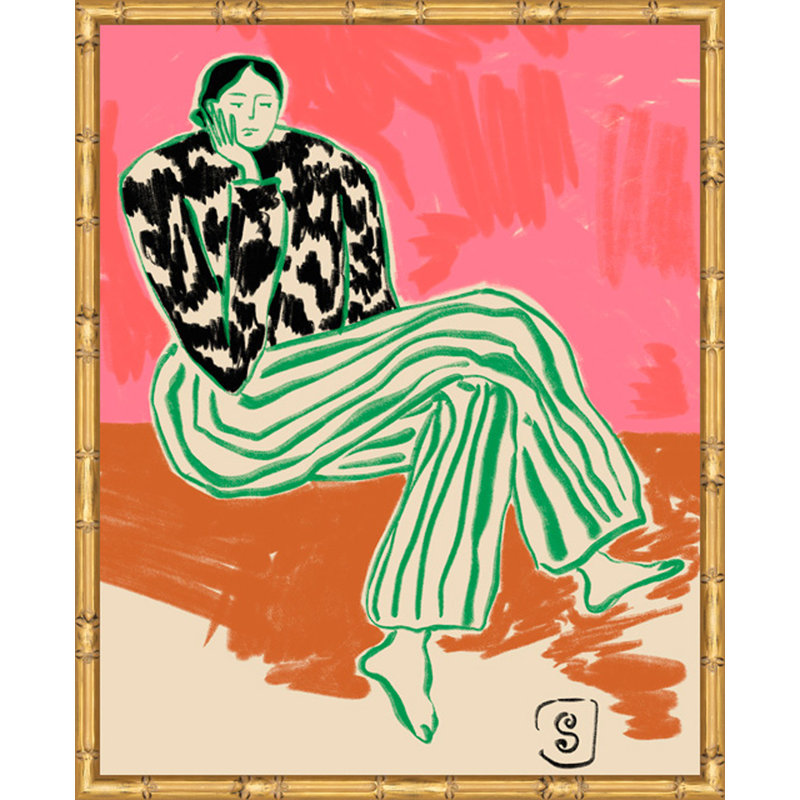 Portrait d'une femme calme, H 21,5 po x l 17,5 po