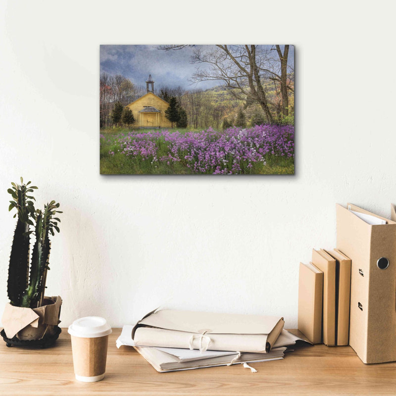 «Fragrant Field» par Lori Deiter, art mural sur toile, H 12 po x l 18 po x P 0,75 po
