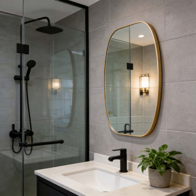 Miroir de salle de bain mural