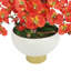 Modern Faux Orchid Arrangement In Ceramic Vase