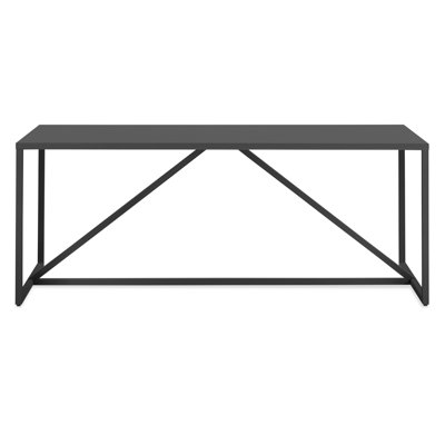 Strut 75'' Metal Outdoor Dining Table