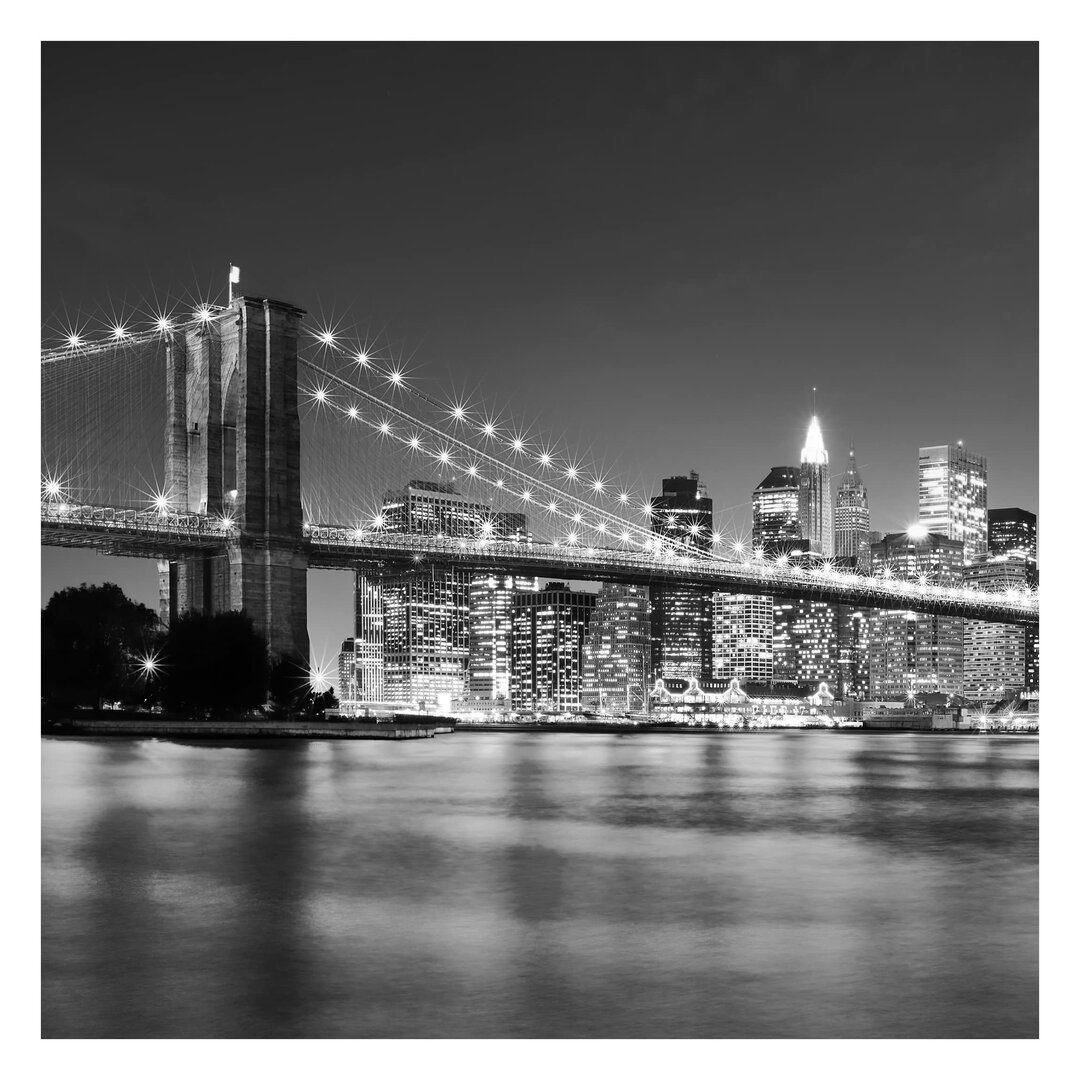 Matte Fototapete Nighttime Manhattan Bridge II 2,4 m x 240 cm