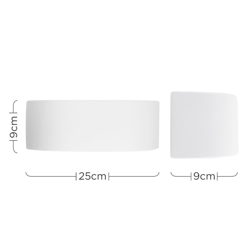 Lucia Ceramic Flush Mounted Sconce
