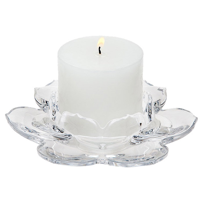 Bougeoir en cristal lotus