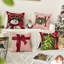 Merry Christmas Let It Snow Joy Stripes Gift Box Red
