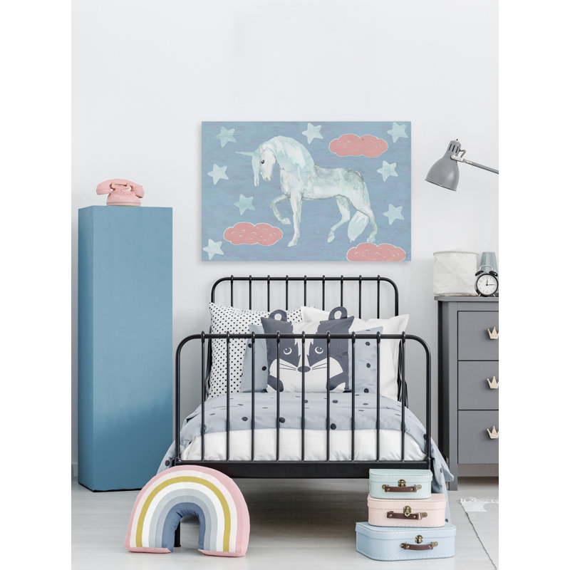 Crittenden Crittenden Dreamy Night Unicorn - No Frame Print on Canvas, 101cm H x 152cm W